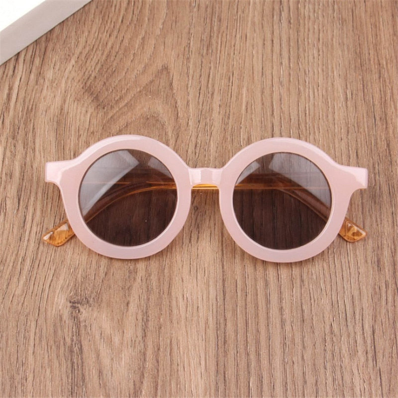 Children's Round Shatter Proof Safe Sunglasses Kids UV400 Sun Protection