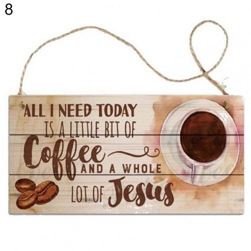 Coffee Kitchen Sign Funny Gift Homewares Decoration Cafe Motivation Home Decor
