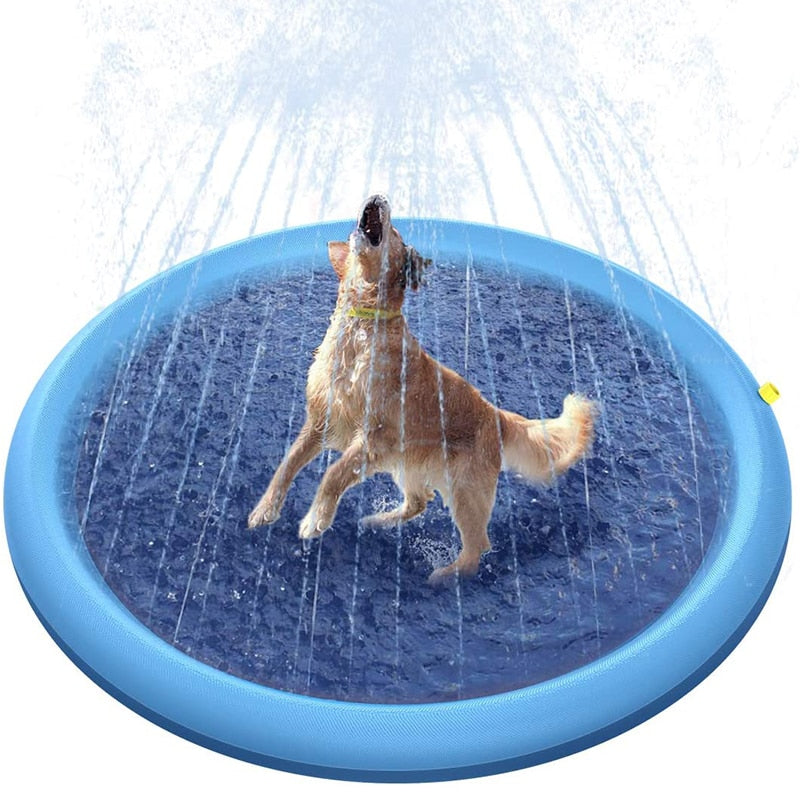 Dog Water Fountain Sprinkler Pets Toy Swimming Pool - Keep Cool