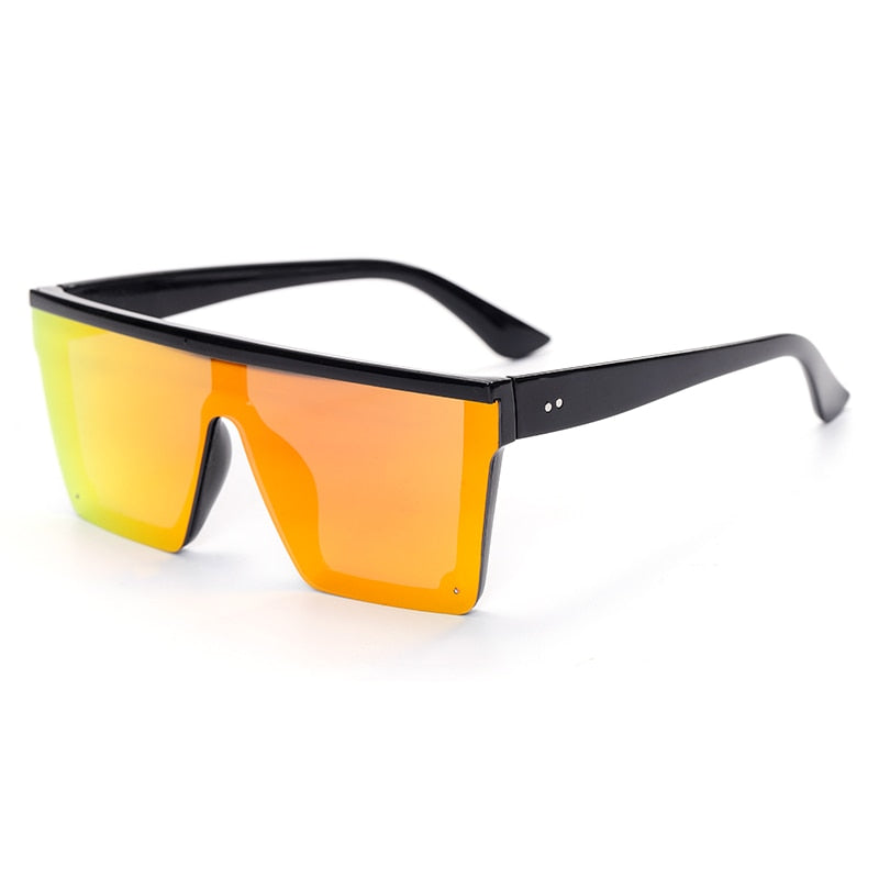 Large Unisex Sunglasses Oversized Big-Frame Flat-Top