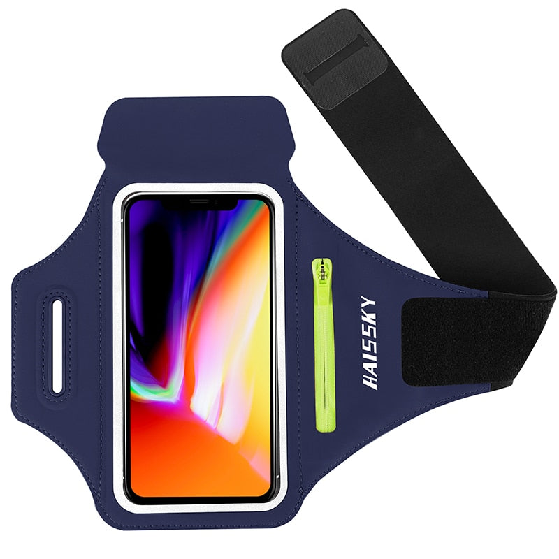 Fitness Armband Phone Holder Secure Zipper Pocket Running Cycling Sports For iPhone 14 13 12 11 Pro Max XR Samsung S22 S23 Ultra