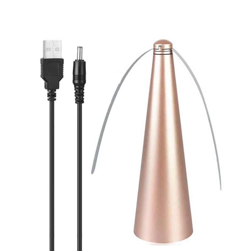 Fly Bugs Fan Protect Food Safe Spinning Swatter Soft Blades Portable Picnic Tool