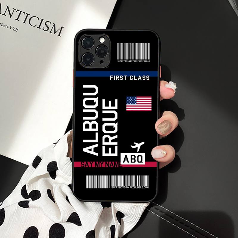 Intrnational City iPhone Case Travel Boarding Pass Airplane - Los Angeles Madrid New York Tokyo Zurich Chicago