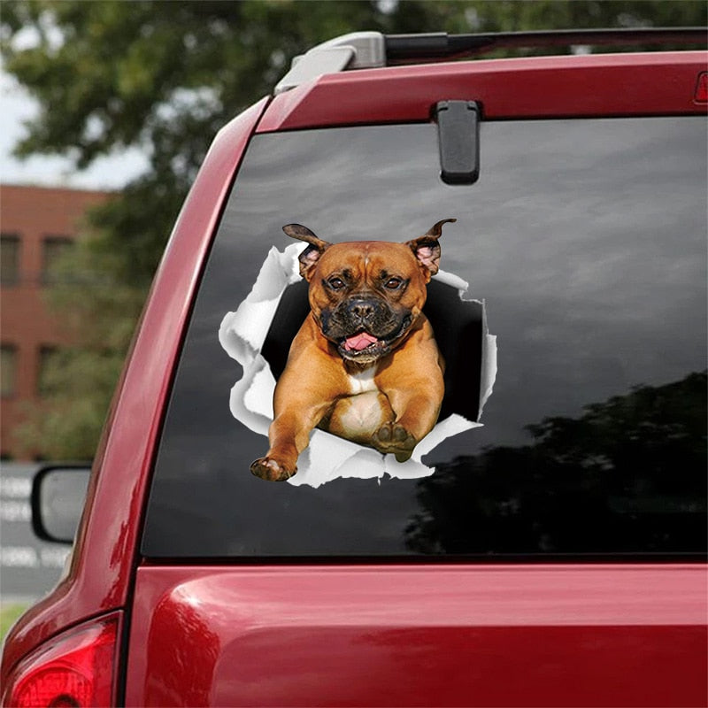 Car Funny Stickers Cat & Dog 3D Cute Pet Animal Decal Decoration Bumper Stickers