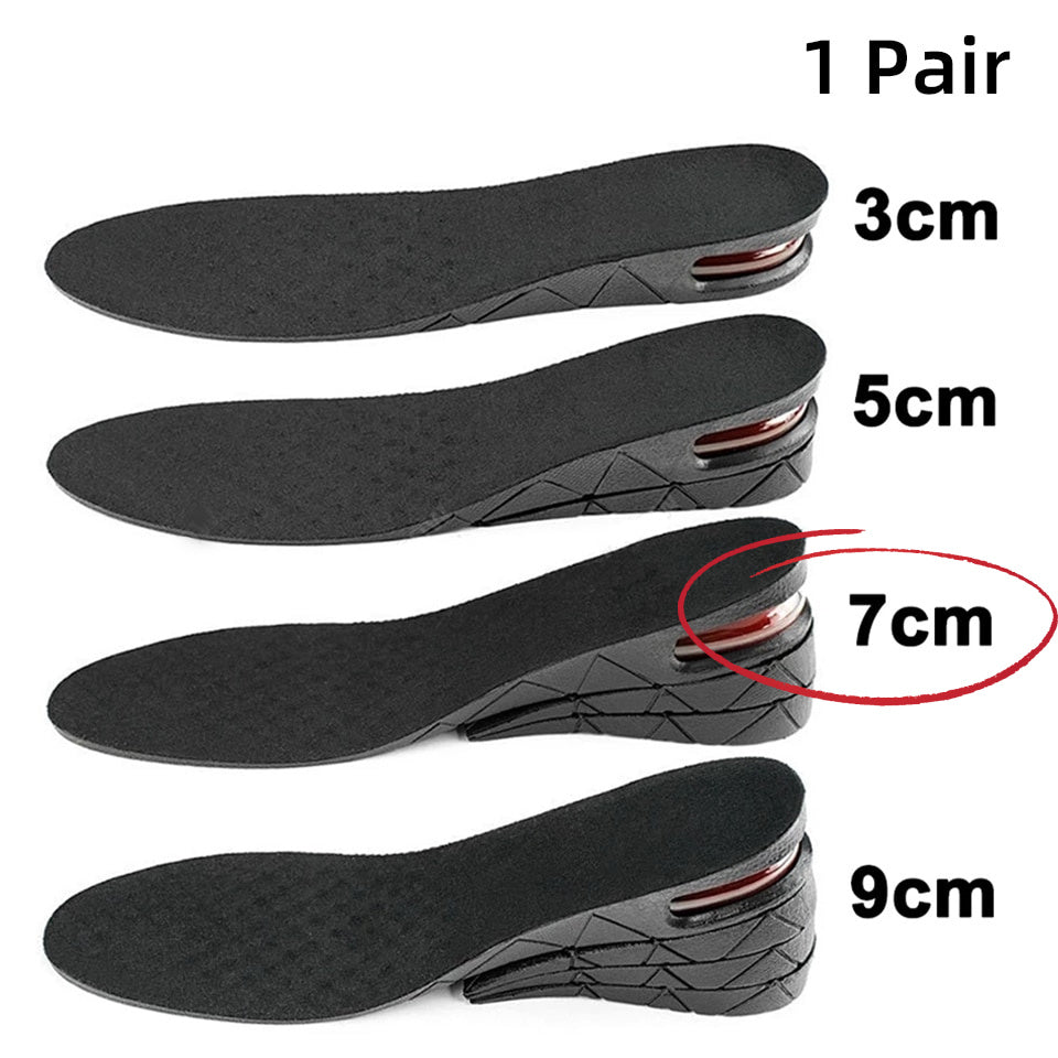 Height Lifting Shoe Insoles Comfort Platform 3cm-9cm Adjustable Size