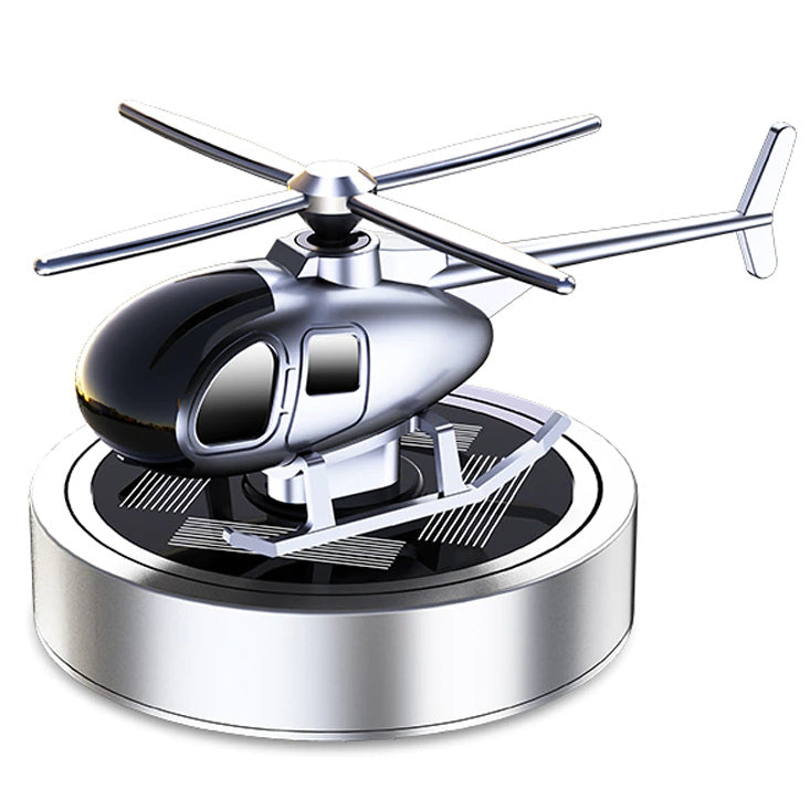 Solar Helicopter Car Air Freshener Fragrance Vehicle Aroma Dashboard Mount Diffuser