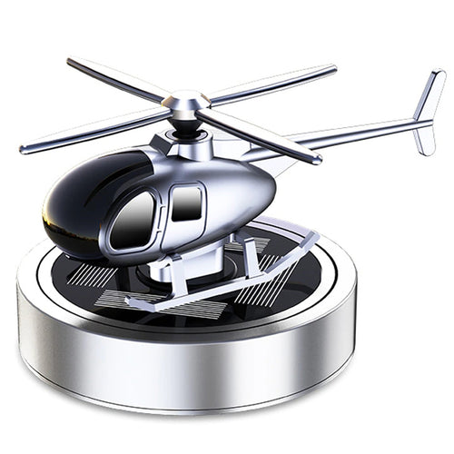 Car Air Freshener Solar Helicopter Dashboard Mount Aroma Diffuser