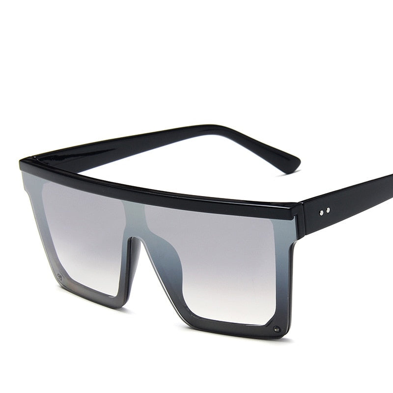 Large Unisex Sunglasses Oversized Big-Frame Flat-Top