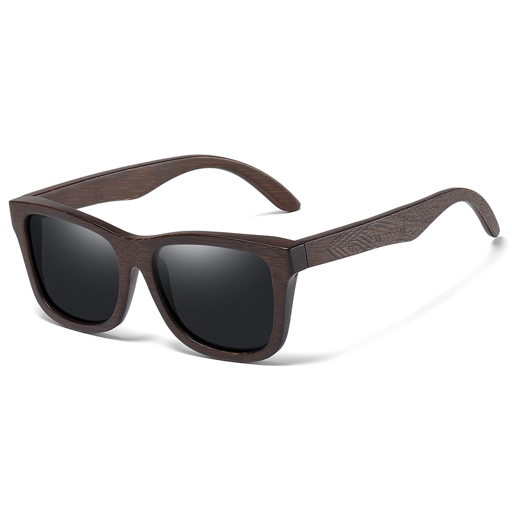 Bamboo Frame Sunglasses Natural Wood With Gift Box