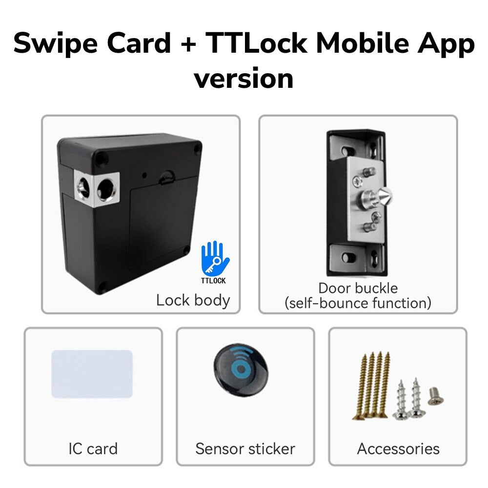 Hidden Secret Lock For Drawers Cupboards Wardrobes - App Control