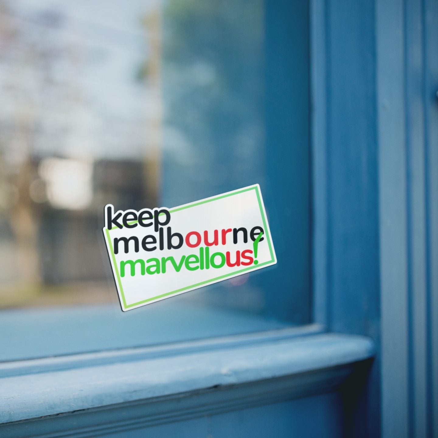 Keep Melbourne Marvellous! Laptop Stickers - Garden State White Background, 10cm x 7cm