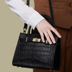 Hollywood Handbag Classic Riviera Genuine Leather Corporate Work Tote