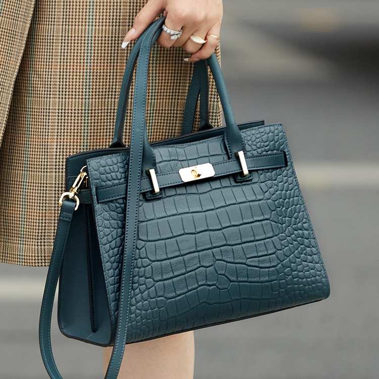 Hollywood Handbag Classic Riviera Genuine Leather Corporate Work Tote
