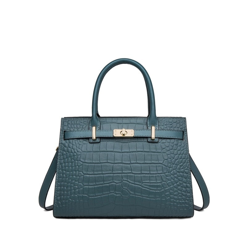 Hollywood Handbag Classic Riviera Genuine Leather Corporate Work Tote