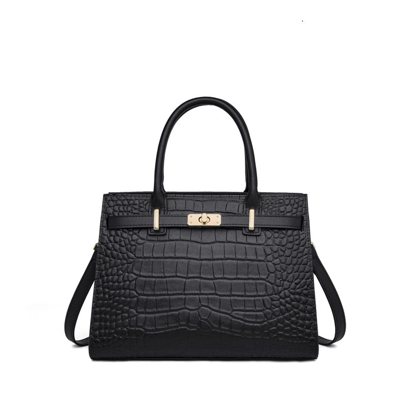Hollywood Handbag Classic Riviera Genuine Leather Corporate Work Tote