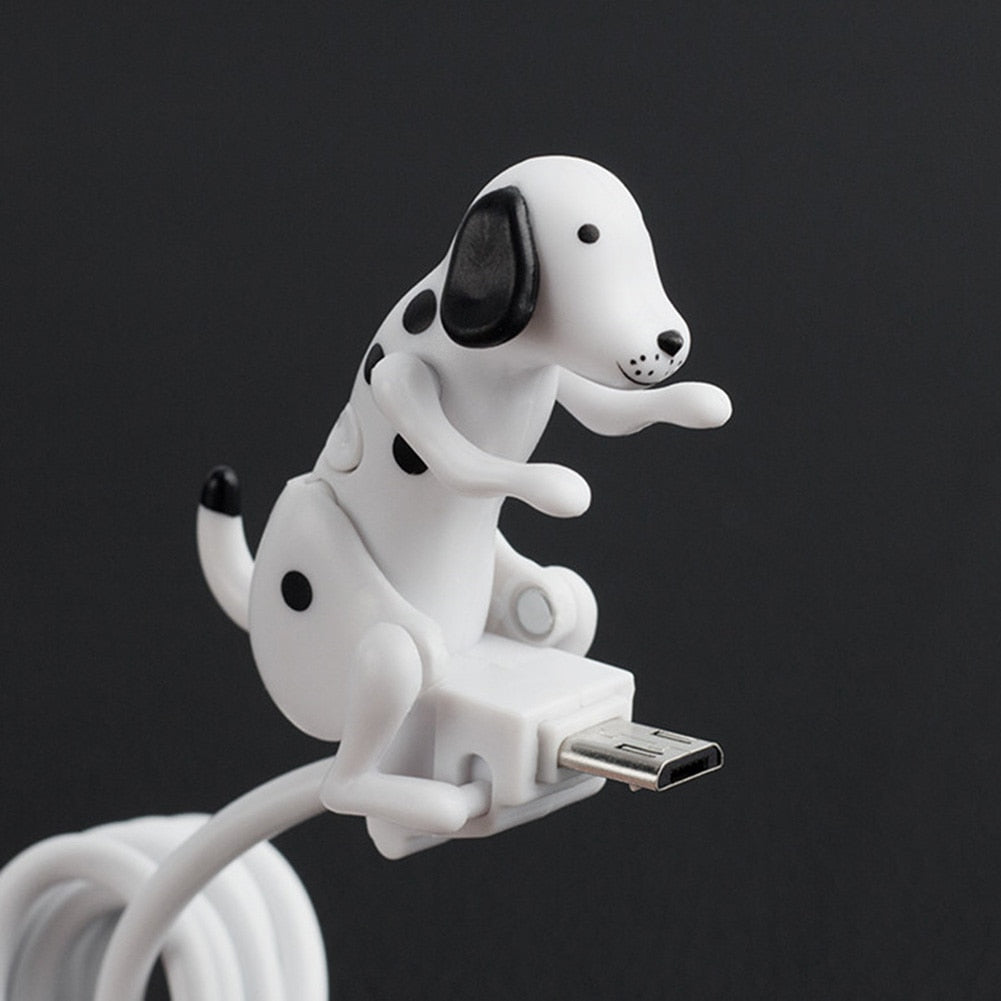 Humping Dog Funny Phone Charger USB Micro Type-C Fast Charging Samsung Android iPhone iOS