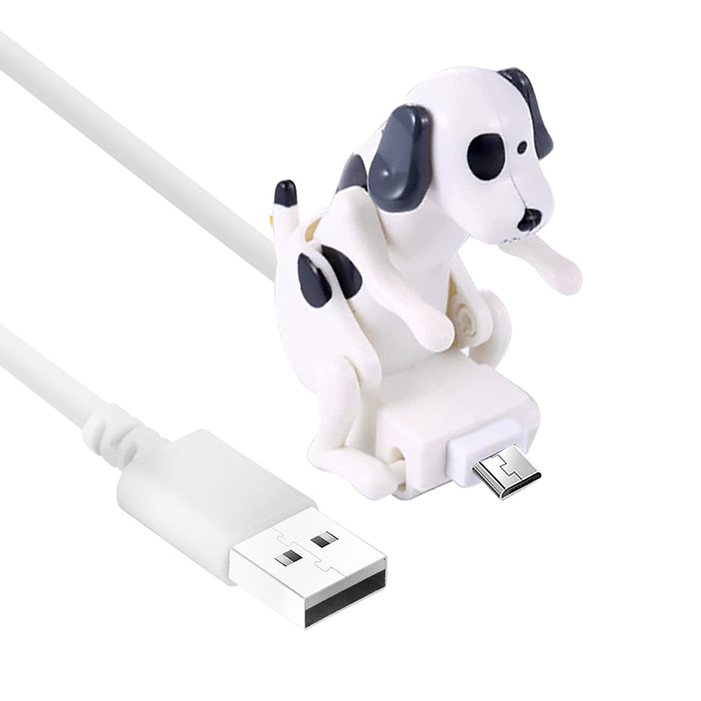 Humping Dog Funny Phone Charger USB Micro Type-C Fast Charging Samsung Android iPhone iOS