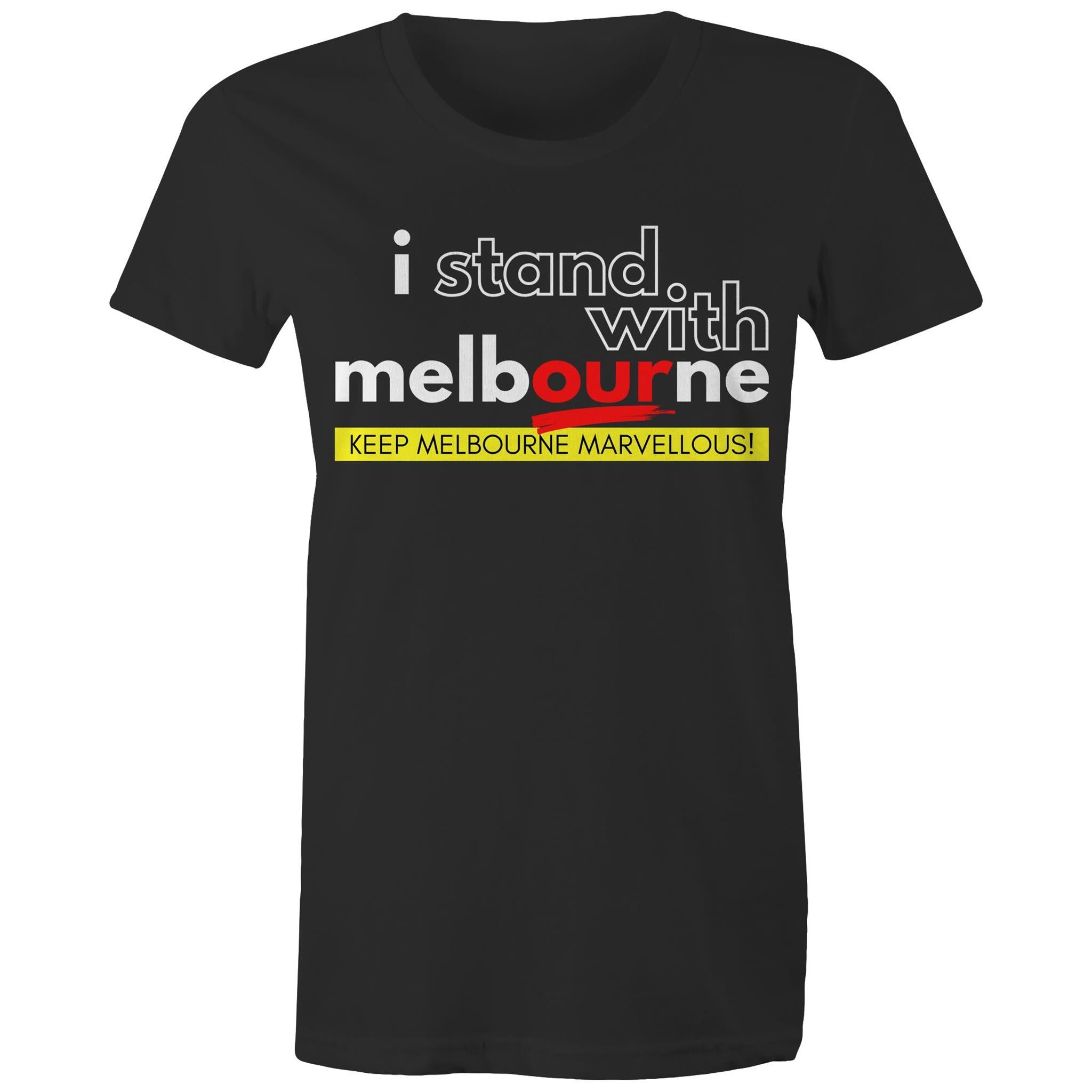 I Stand With Melbourne - Pride City T-shirt Women's