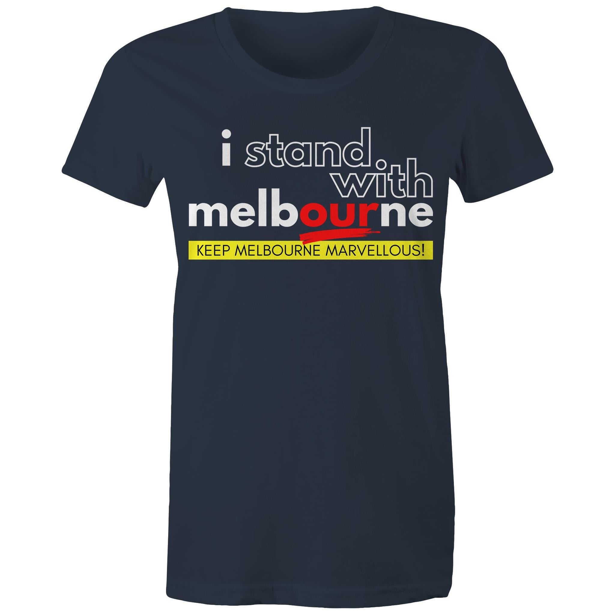 I Stand With Melbourne - Pride City T-shirt Women's