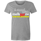 I Stand With Melbourne - Pride City T-shirt Women's