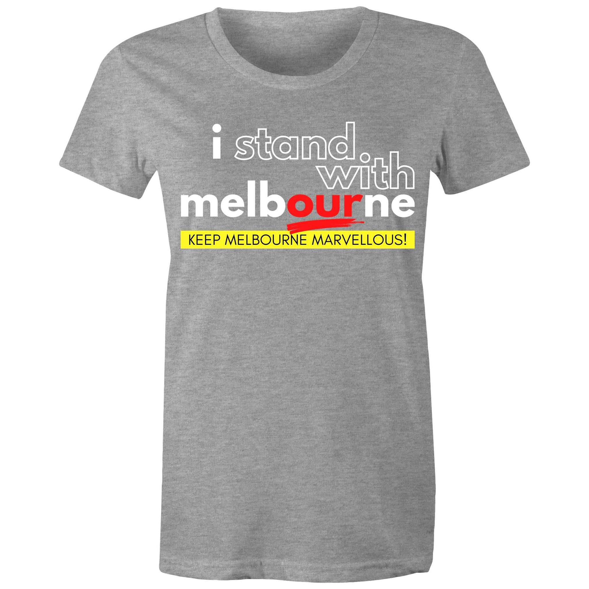 I Stand With Melbourne - Pride City T-shirt Women's