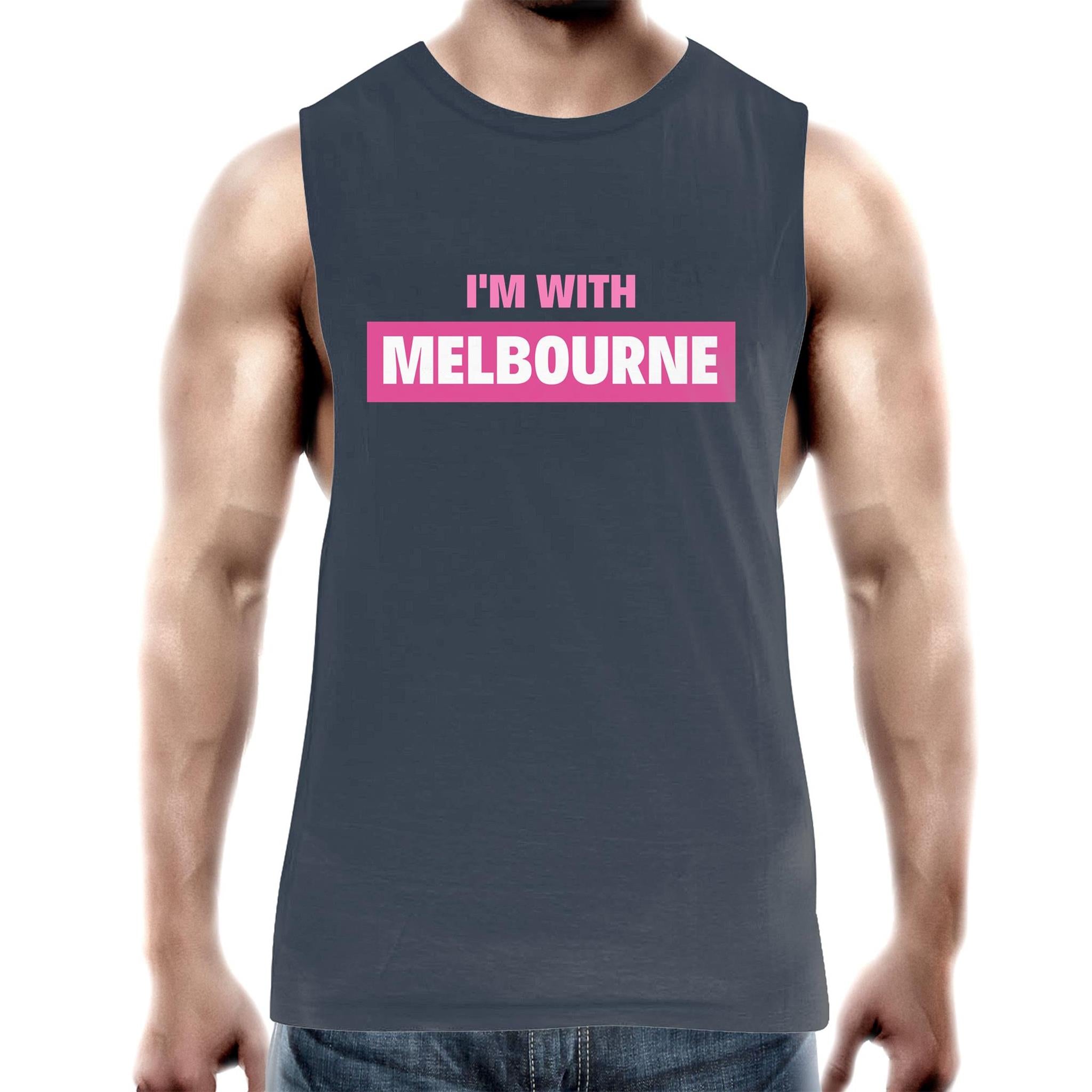 "I'm With Melbourne" Tank Top - Men's Singlet