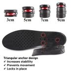 Height Lifting Shoe Insoles 3cm-9cm Adjustable Boosting Inserts Make You Taller