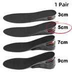 Height Lifting Shoe Insoles 3cm-9cm Adjustable Boosting Inserts Make You Taller