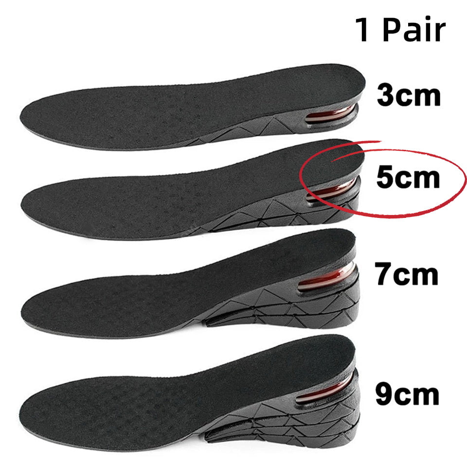 Height Lifting Shoe Insoles 3cm-9cm Adjustable Boosting Inserts Make You Taller