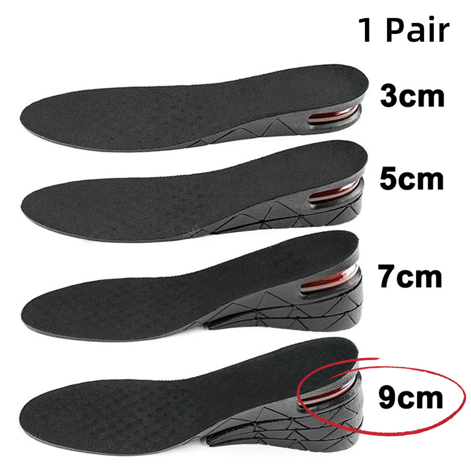 Height Lifting Shoe Insoles 3cm-9cm Adjustable Boosting Inserts Make You Taller