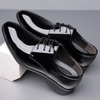 Italiano Patent Leather Formal Oxford Dress for Men Shiny Shoes
