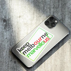 Keep Melbourne Marvellous! Stickers - Garden State White 10cm x 7cm