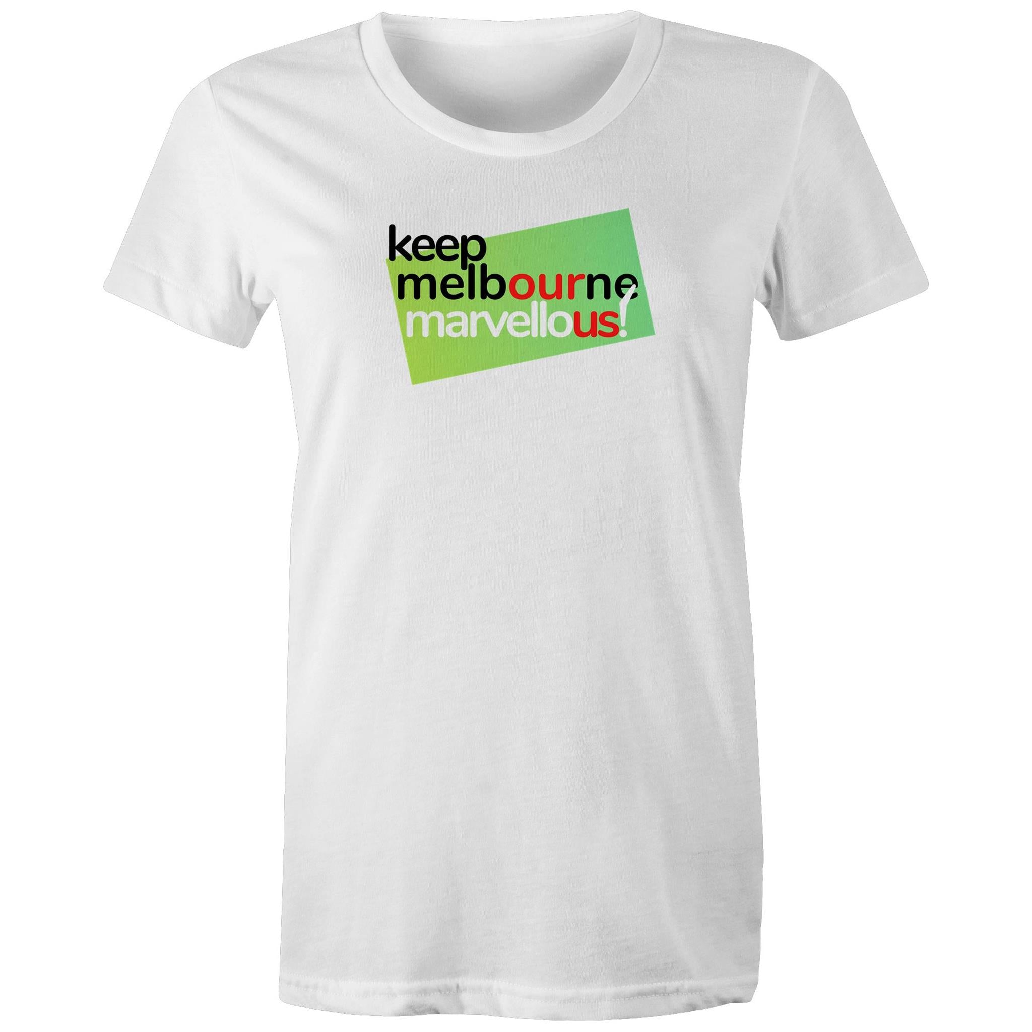 Keep Melbourne Marvellous! T-shirt Women's Hoddle Grid Brand Tee
