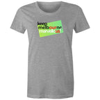 Keep Melbourne Marvellous! T-shirt Women's Hoddle Grid Brand Tee