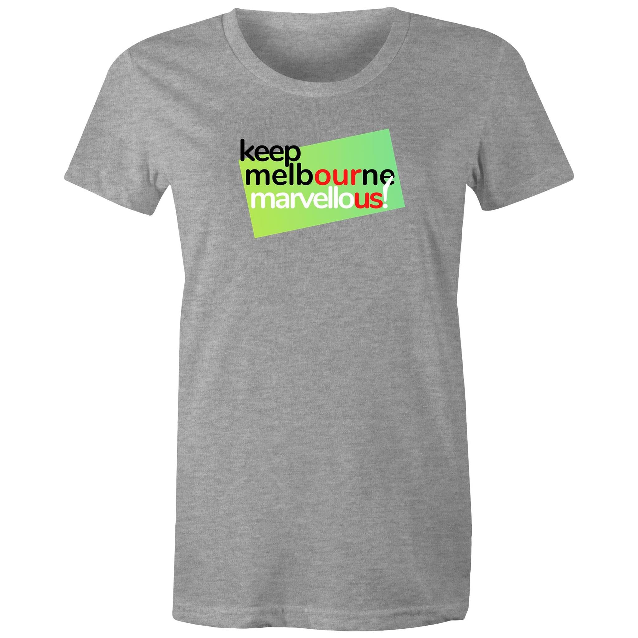Keep Melbourne Marvellous! T-shirt Women's Hoddle Grid Brand Tee