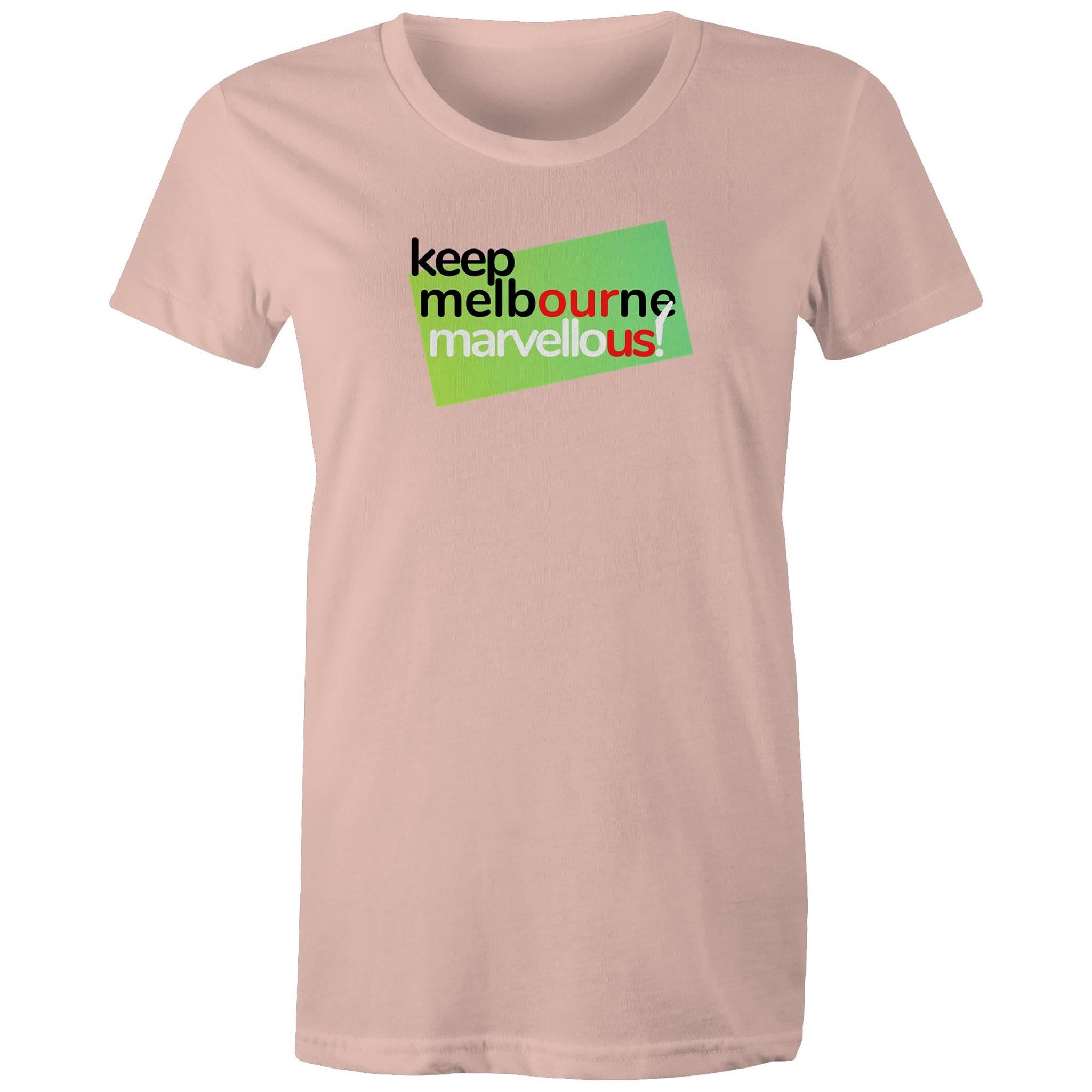 Keep Melbourne Marvellous! T-shirt Women's Hoddle Grid Brand Tee