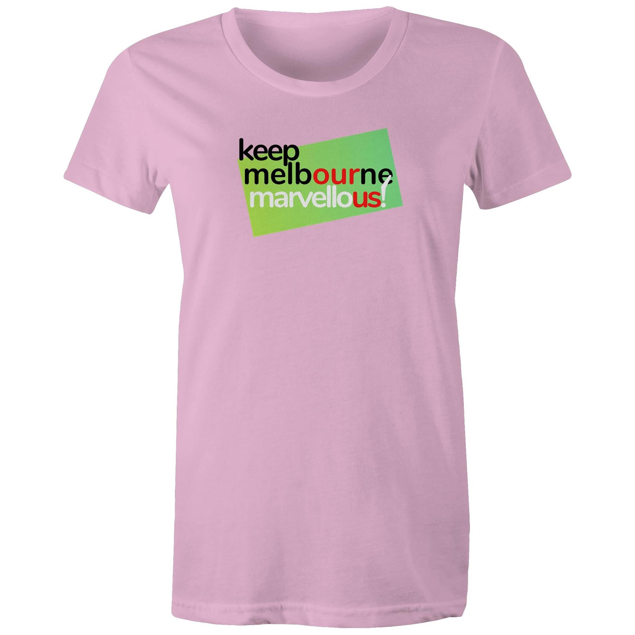 Keep Melbourne Marvellous! T-shirt Women's Hoddle Grid Brand Tee