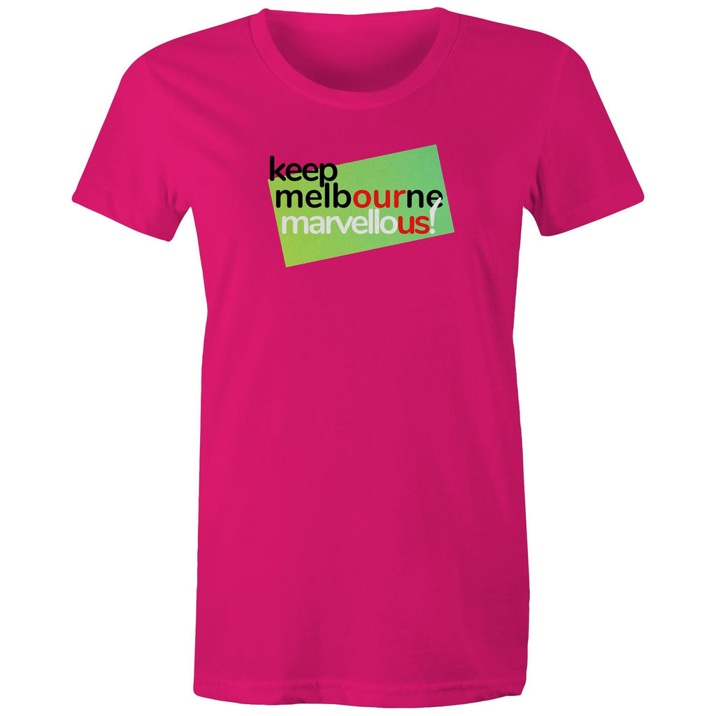Keep Melbourne Marvellous! T-shirt Women's Hoddle Grid Brand Tee