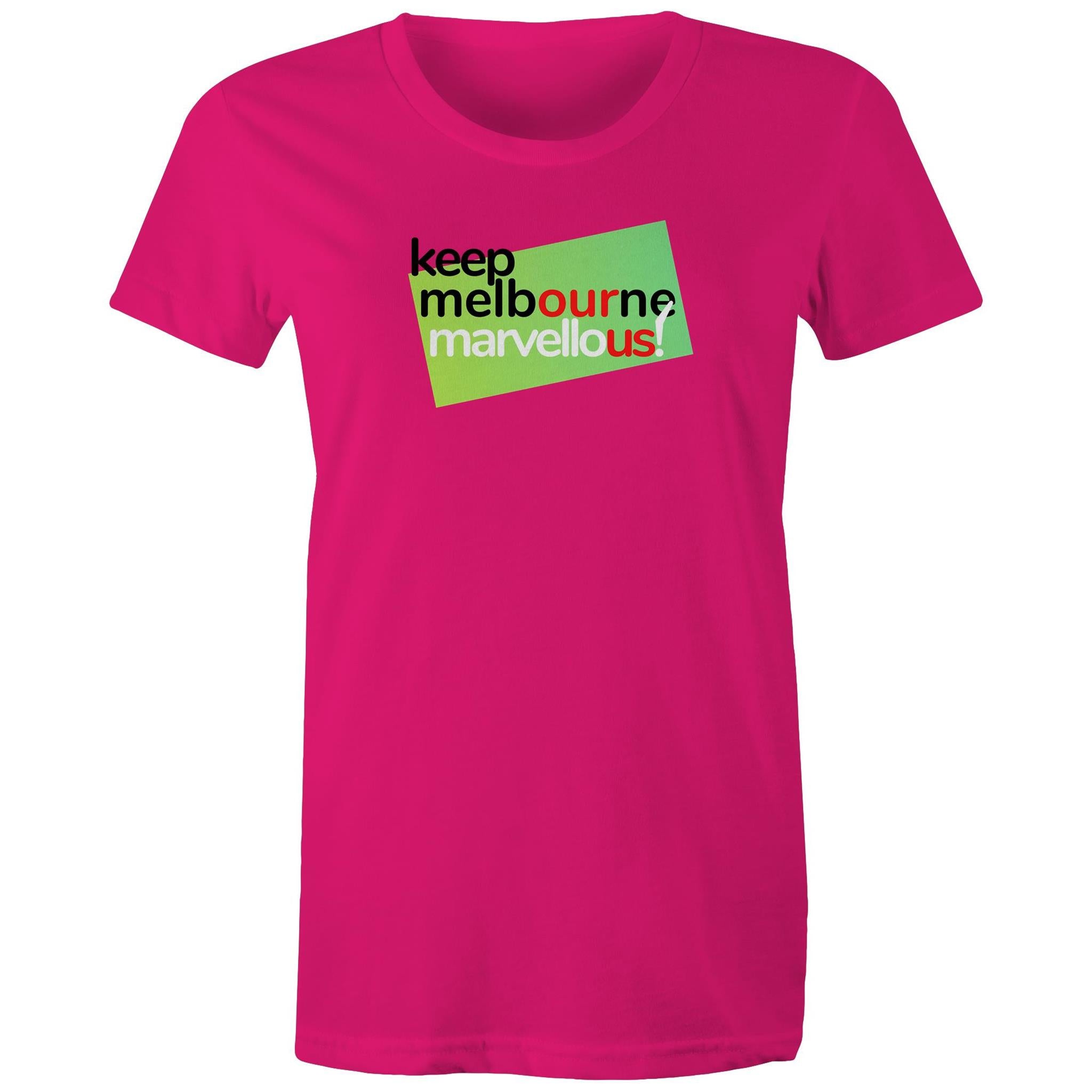 Keep Melbourne Marvellous! T-shirt Women's Hoddle Grid Brand Tee