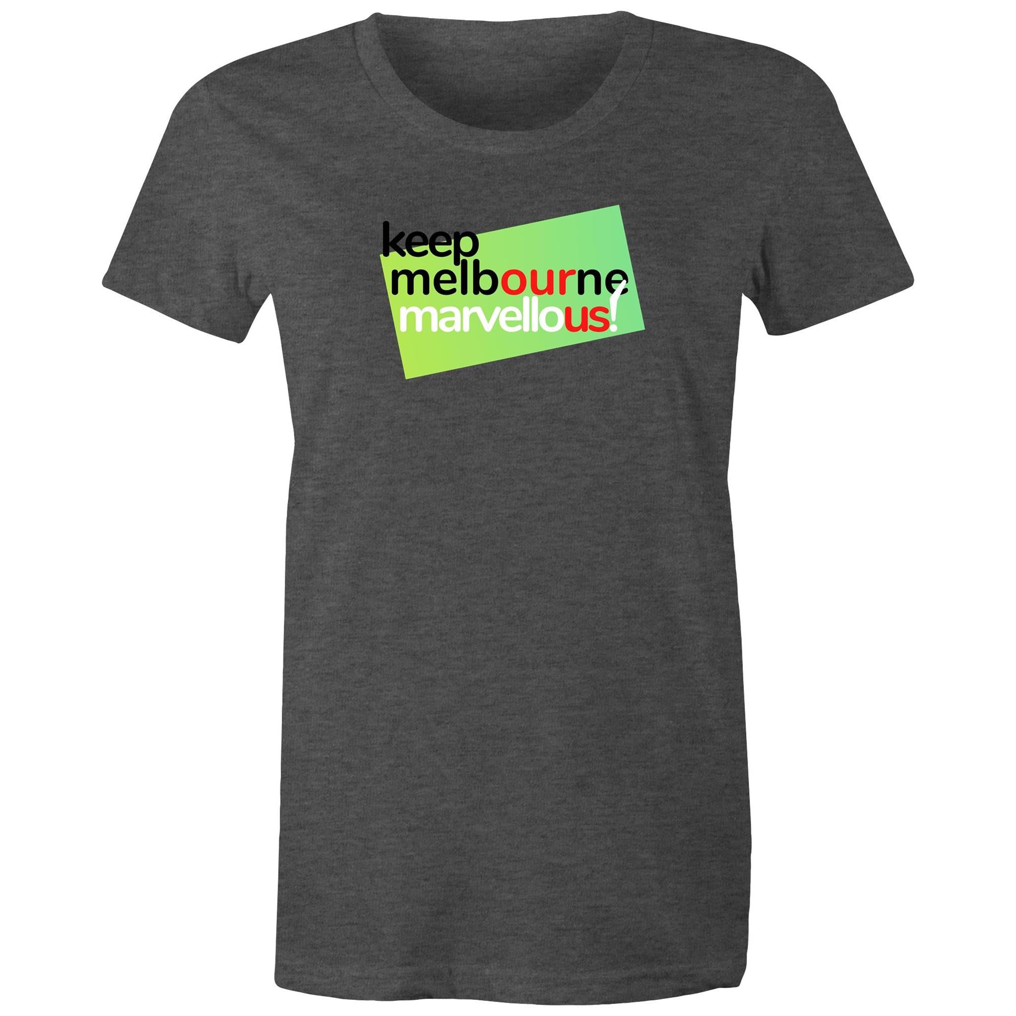 Keep Melbourne Marvellous! T-shirt Women's Hoddle Grid Brand Tee