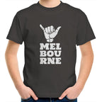 Kids T-shirt "Melbourne Shaka" Rock On Funny Hand Sign