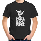 Kids T-shirt "Melbourne Shaka" Rock On Funny Hand Sign