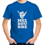 Kids T-shirt "Melbourne Shaka" Rock On Funny Hand Sign
