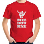 Kids T-shirt "Melbourne Shaka" Rock On Funny Hand Sign