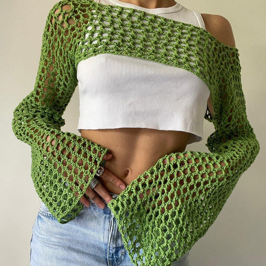Mesh Crochet Knit Cardigan Hollow Knitted Cover Up-Keep Melbourne Marvellous Official Store