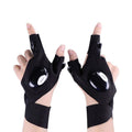 LED Gloves Flashlight Night Fishing Handsfree Fingerless Torch