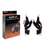 Flashlight Gloves LED Handsfree Fingerless Torch for Fishing Working Outdoors Gardening