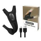 Flashlight Gloves LED Handsfree Fingerless Torch for Fishing Working Outdoors Gardening