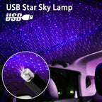 Car Ceiling Lights Projector Galaxy Starry Night LED USB Lighting