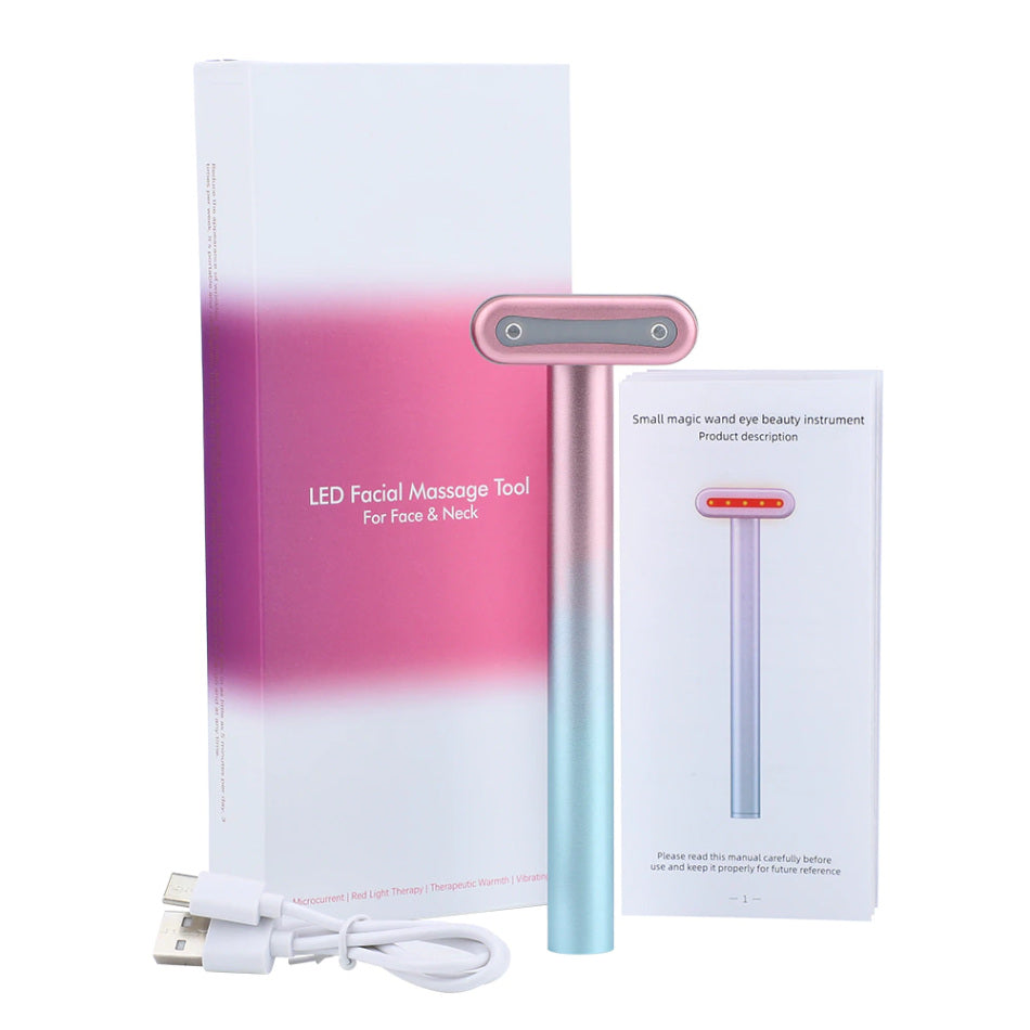 LED Red Light Therapy Wand Skin Care Tightening Face Tool